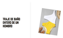 Cargar imagen en el visor de la galería, TRAJE DE BAÑO ENTERO DE 1 HOMBRO S A 3 XL