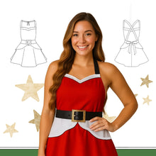 Cargar imagen en el visor de la galería, DELANTAL NAVIDEÑO TALLA S-M-L-XL
