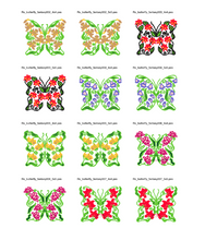 Cargar imagen en el visor de la galería, Mariposas – Pack 476 Diseños