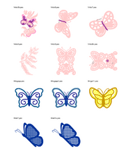 Cargar imagen en el visor de la galería, Mariposas – Pack 476 Diseños