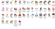 Cargar imagen en el visor de la galería, 🇨🇱 Pack de Matrices de Bordado – Fiestas Patrias (44 diseños)
