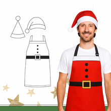 Cargar imagen en el visor de la galería, DELANTAL NAVIDEÑO TALLA S-M-L
