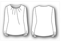 Cargar imagen en el visor de la galería, BLUSA CON TABLAS TALLAS XS A L