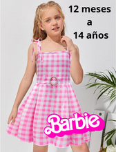 Cargar imagen en el visor de la galería, VESTIDO NIÑA BARBIE TALLAS 12 MESES A 14 AÑOS
