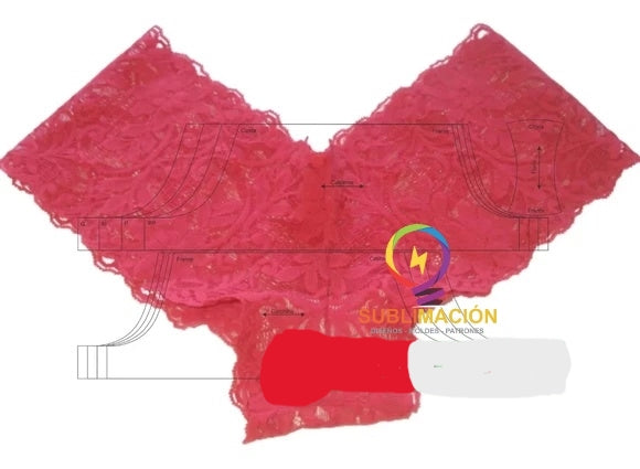 CACHETEROS ENCAJE TALLAS XS A XXL