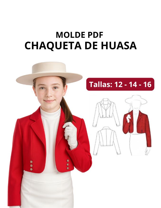 CHALECO HUASA TALLAS 12 A 16