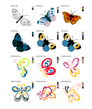 Cargar imagen en el visor de la galería, Mariposas – Pack 476 Diseños
