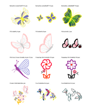 Cargar imagen en el visor de la galería, Mariposas – Pack 476 Diseños
