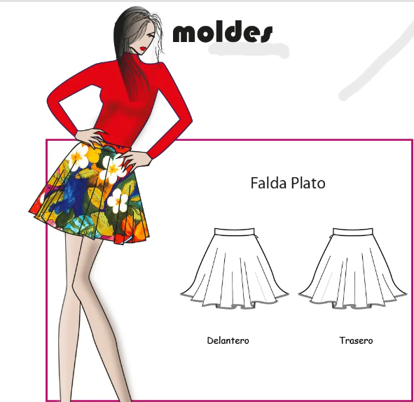 FALDA PLATO ADULTA TALLAS TALLAS S A L