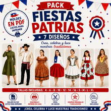 Cargar imagen en el visor de la galería, PACK FIESTAS PATRIAS 1 (7 MODELOS)
