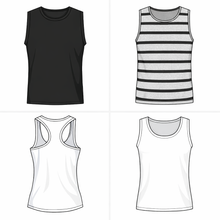 Cargar imagen en el visor de la galería, PACK DE MOLDES DE MUSCULOSAS ADULTOS Y NIÑOS (7 MODELOS)
