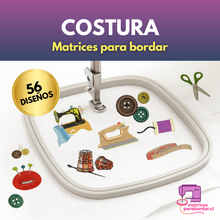Cargar imagen en el visor de la galería, Costura - Pack 56 diseños para bordar
