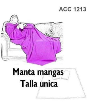 MANTA CON MANGAS TALLA UNICA