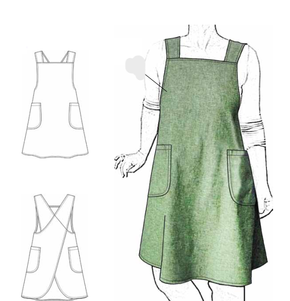 DELANTAL JAPONES TALLA S A XL