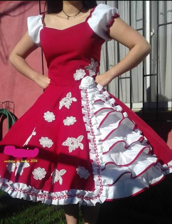 VESTIDO DE  HUASA TALLA 12