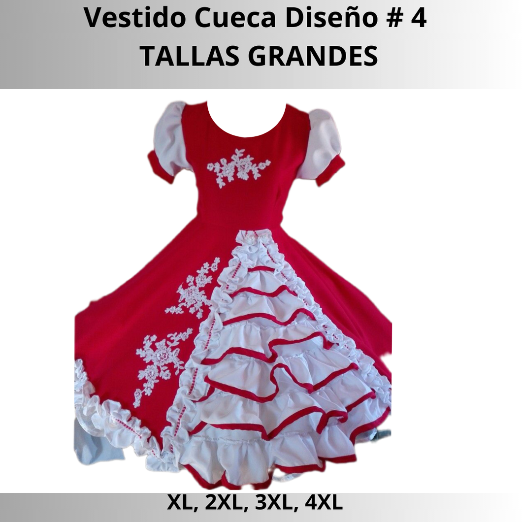 VESTIDO  HUASA ADULTAS TALLAS XL A 4XL