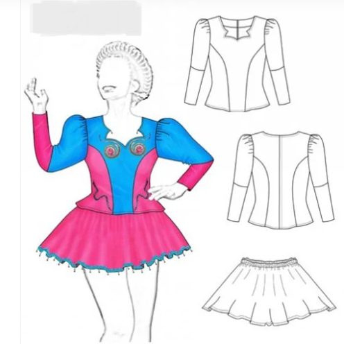 TRAJE CAPORAL NIÑAS TALLAS 10 A 16