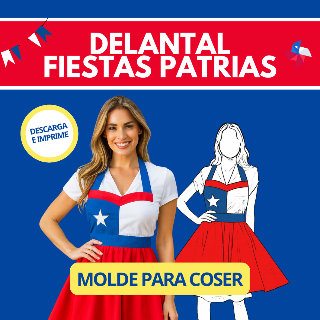 DELANTAL DE HUASA TALLA UNICA