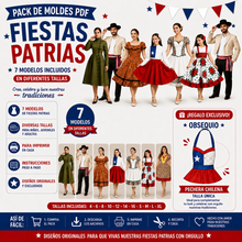 Cargar imagen en el visor de la galería, PACK FIESTAS PATRIAS  1 (7 MODELOS)
