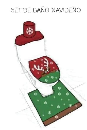 SET DE BAÑO NAVIDEÑO