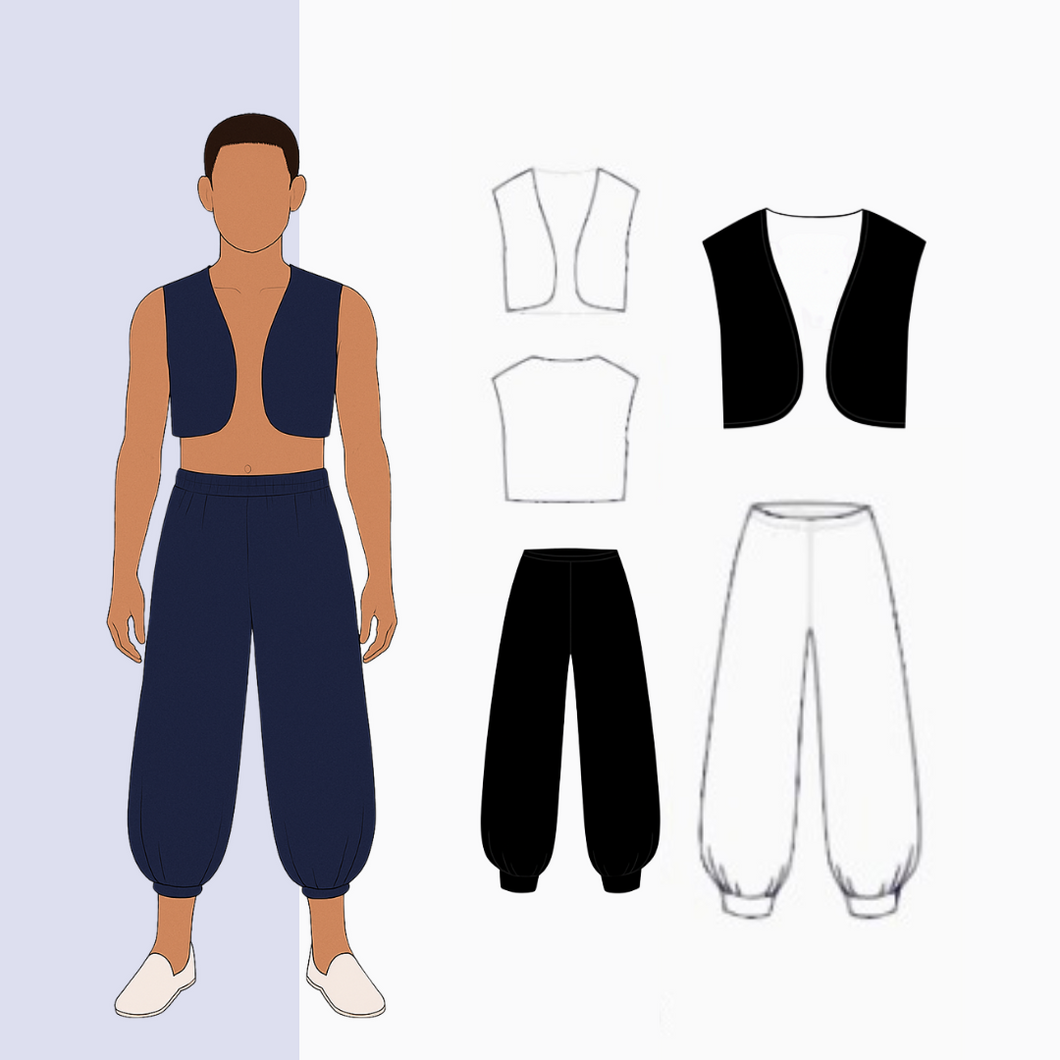 TRAJE NORTINO NIÑOS TALLAS 12 A 16