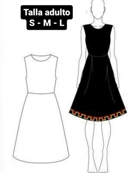 VESTIDO MAPUCHE TALLAS  S A L