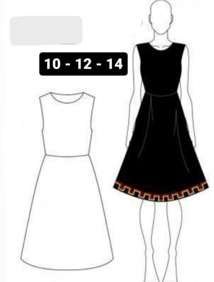 VESTIDO MAPUCHE TALLAS 10 A 14