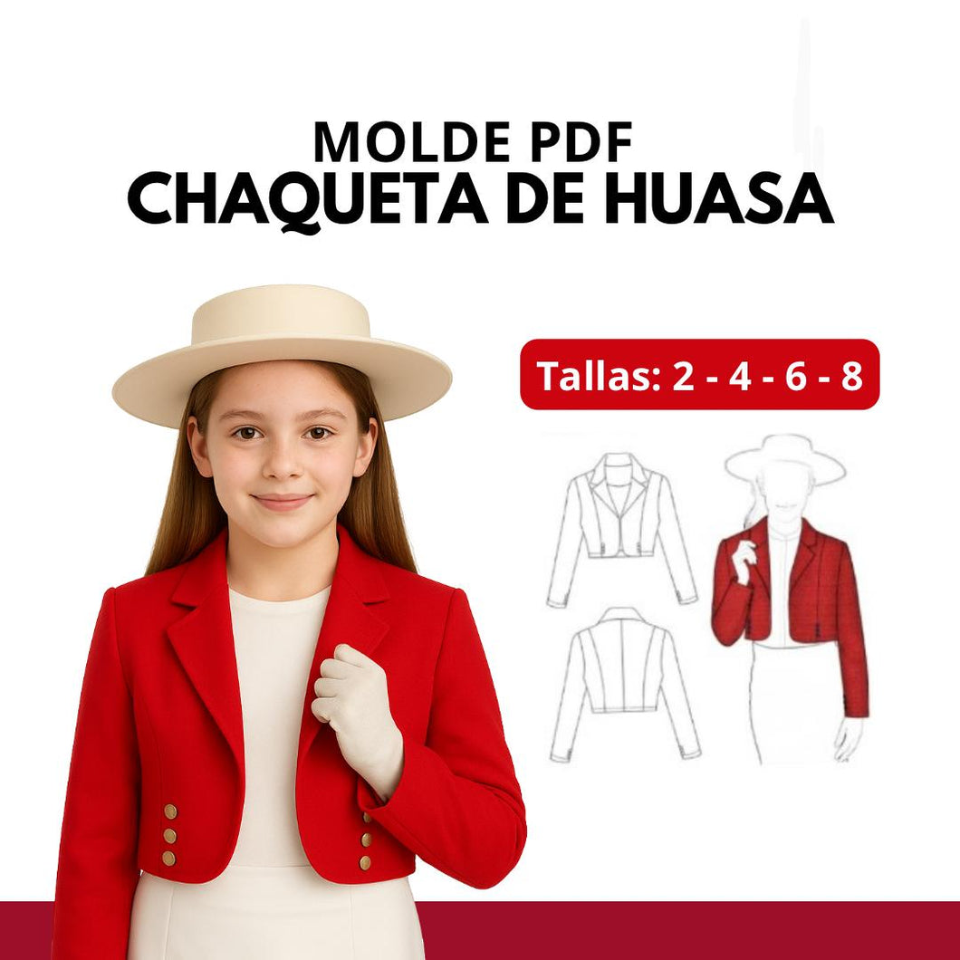 CHAQUETA HUASA TALLAS 2 A 8