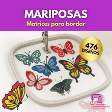 Cargar imagen en el visor de la galería, Mariposas – Pack 476 Diseños
