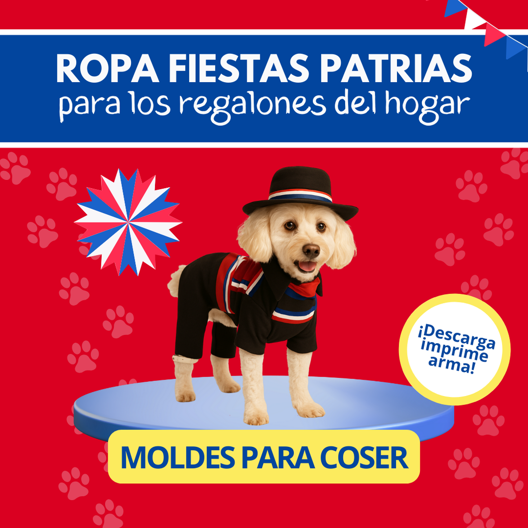 TRAJE DICIOCHERO PERRITOS TALLAS   S A XXL