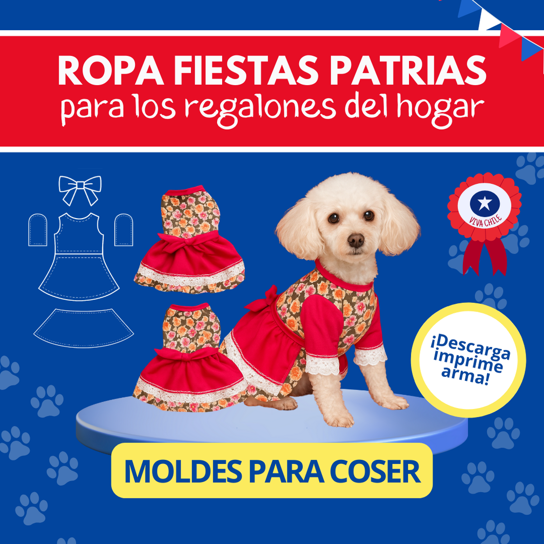 TRAJE DICIOCHERO PERRITAS TALLAS   S A XXL