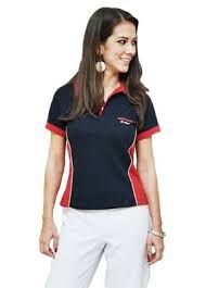 POLERA POLO CON RECORTE FEMENINA TALLAS XS A XXL