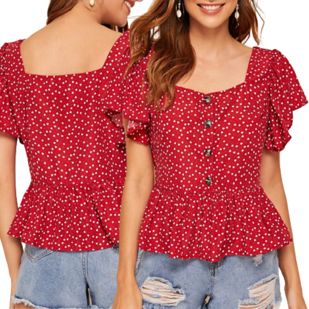 BLUSA CONFETTI   TALLAS S A L