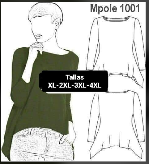 BLUSA TALLA  XL A 4XL