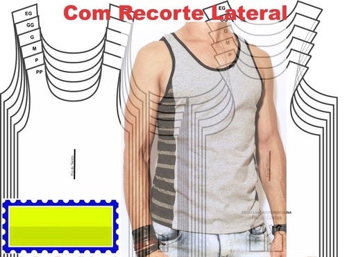 MUSCULOSA CON RECORTE LATERAL TALLAS 16 A XXL